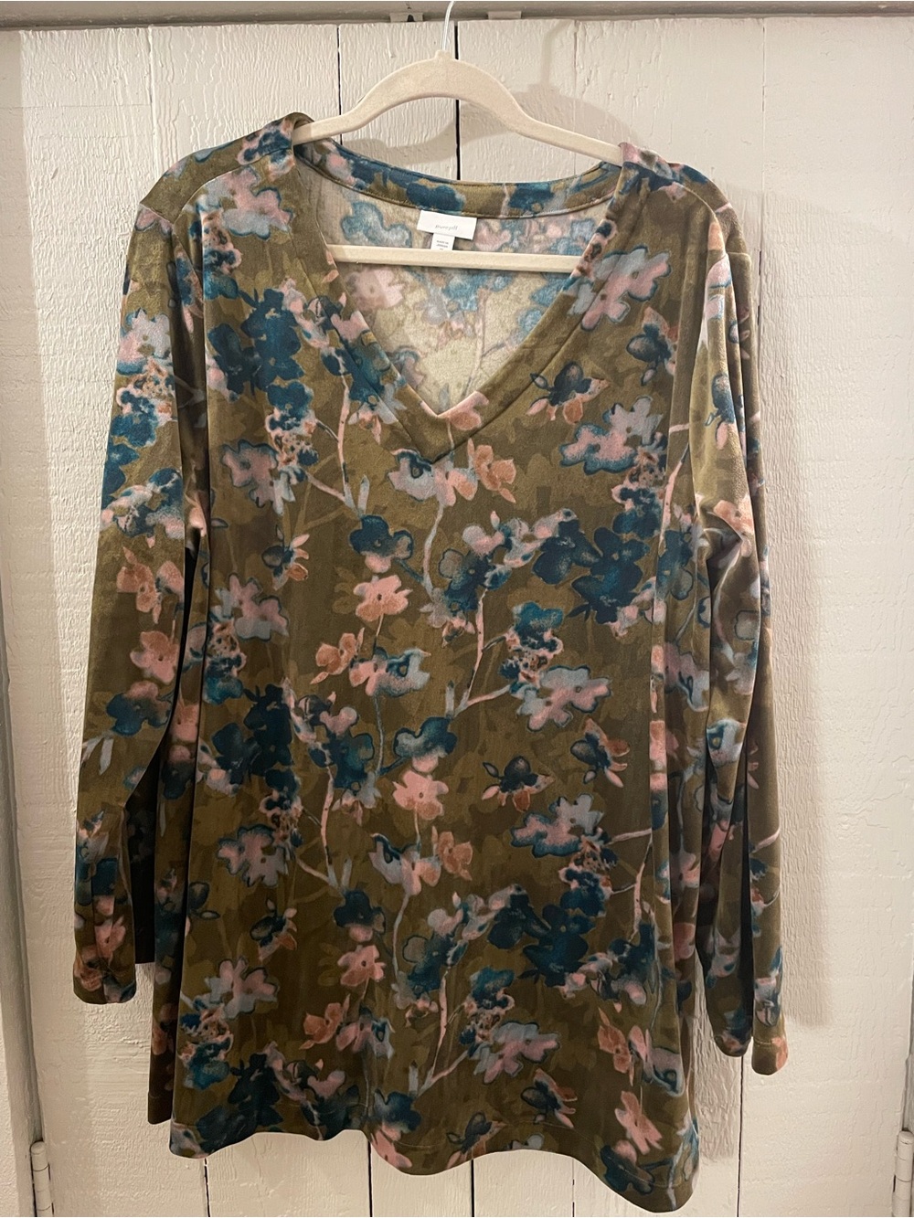J. Jill Velour V-Neck Tunic